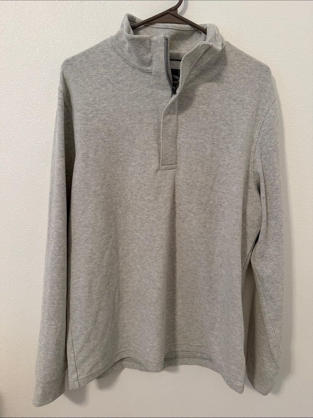 Vineyard Vines Gray Quarter-Zip Sweater